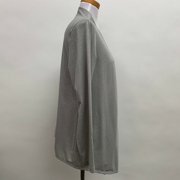 Additions by Chico’s Cardigan Tank Top 2 Large 12 Glittery Gray 2 Piece - Picture 7 of 12